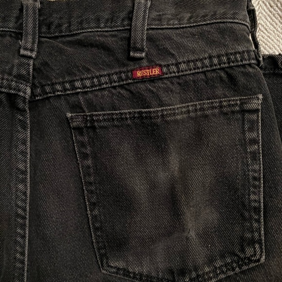 Distress Black baggy rustler jeans - Picture 3 of 4